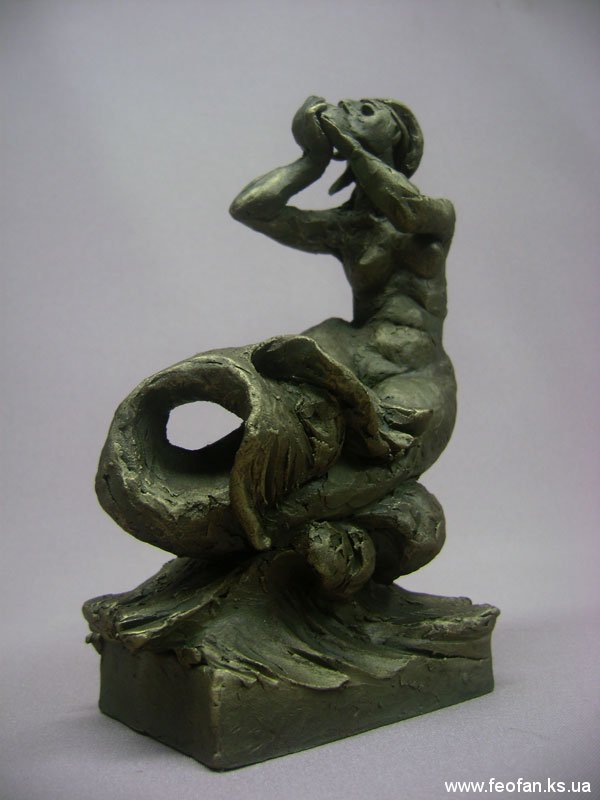 Благая Весть. Бронза. Н-18см. 2002г.