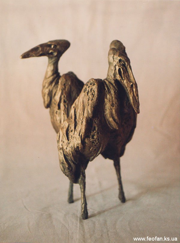 Опять пролетел. Бронза. Н-25см. 2001г.