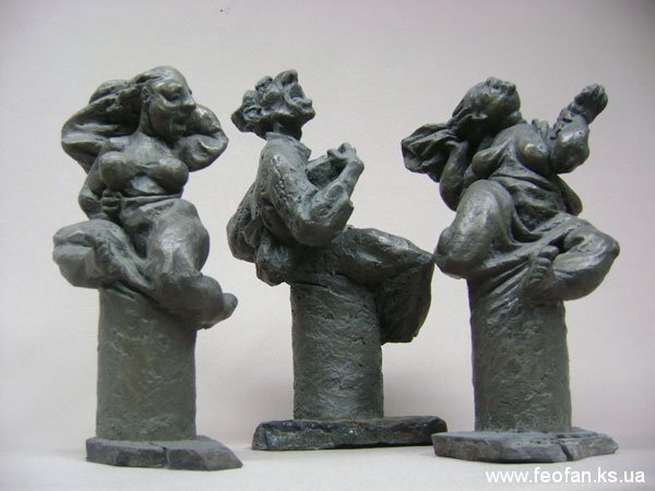 Нирвана. Бронза, камень. Н-25см. 2008г.