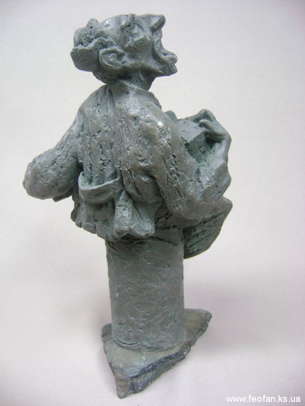Нирвана. Сатир Степаныч. Бронза, камень. Н-25см. 2008г.