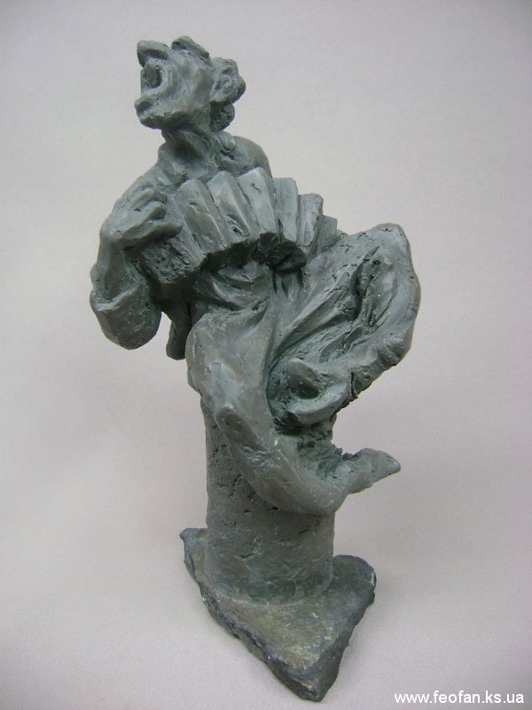 Нирвана. Сатир Степаныч. Бронза, камень. Н-25см. 2008г.