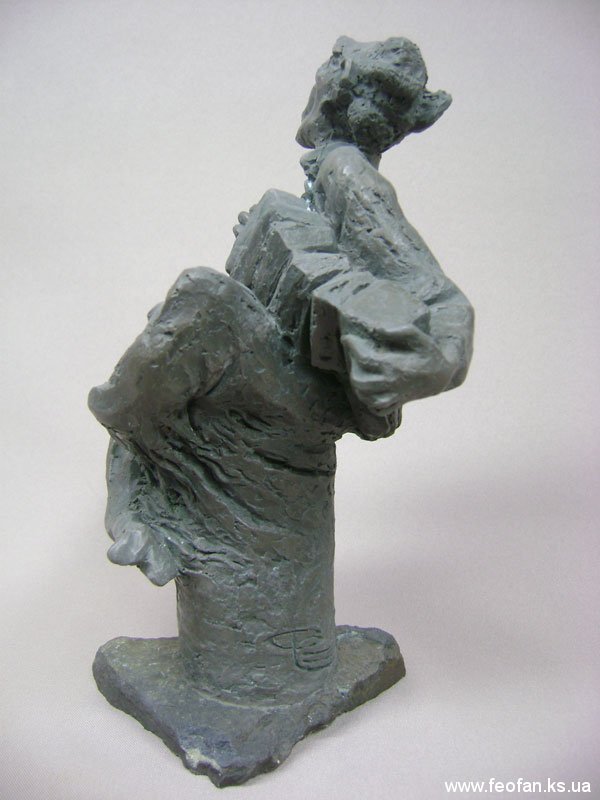 Нирвана. Сатир Степаныч. Бронза, камень. Н-25см. 2008г.