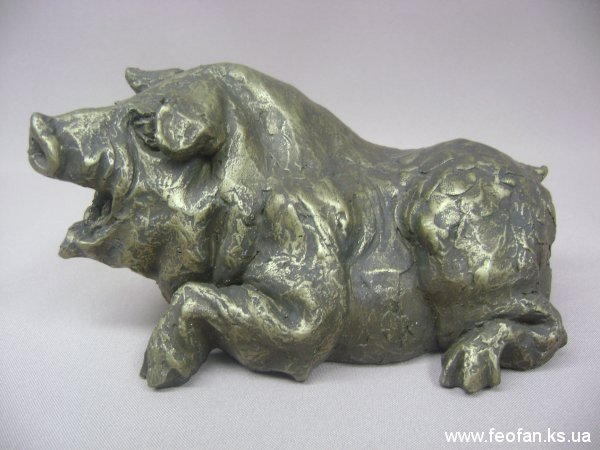 Председатель. Моделаст тонированный. Н-16см.х25см.х18см. 2007г.