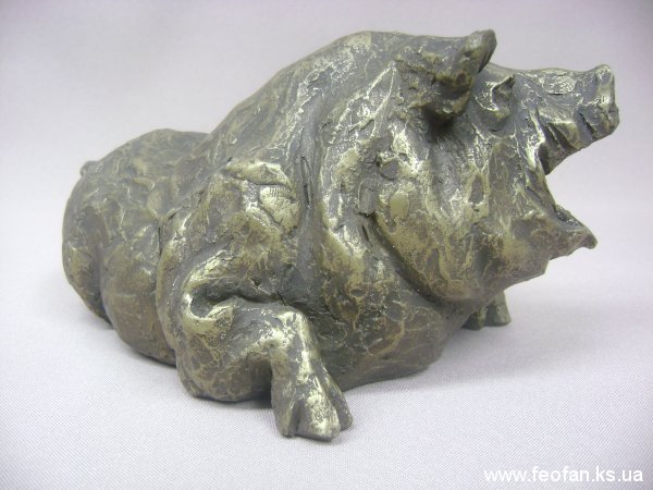 Председатель. Моделаст тонированный. Н-16см.х25см.х18см. 2007г.