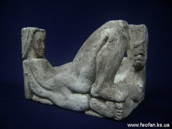 Барханы Алешья. Искусственный камень. Н-13см.х20см.х13см. 2007г.