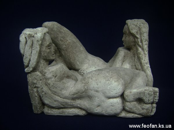 Барханы Алешья. Искусственный камень. Н-13см.х20см.х13см. 2007г.