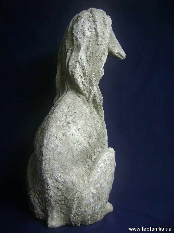 Ожидание. Афганка. Искусственный камень. Н-64см. 2004г.