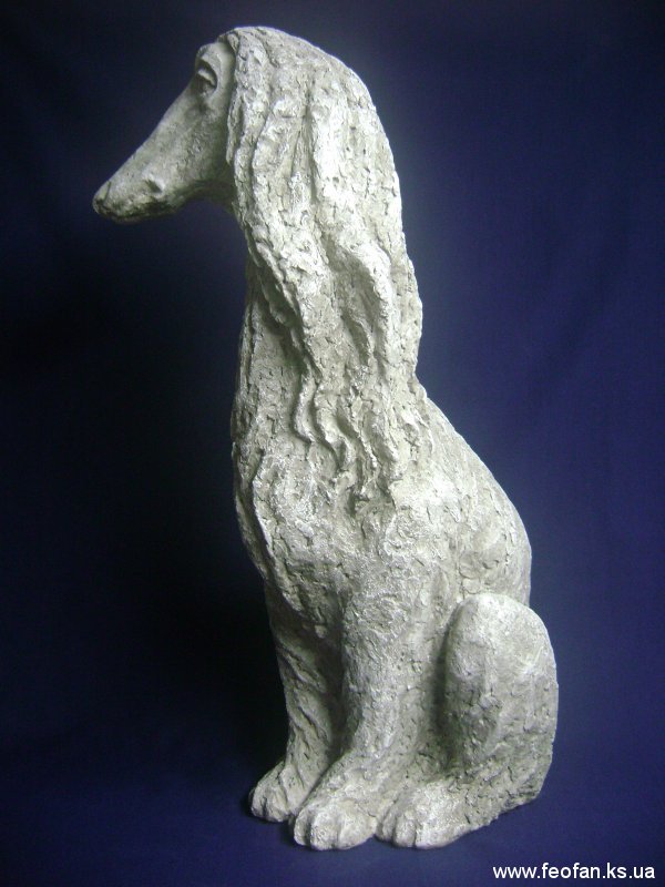 Ожидание. Афганка. Искусственный камень. Н-64см. 2004г.