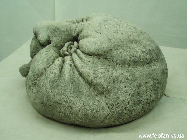 Каменные головы. Егорка. Искусственный камень. Н-15см.о22см. 2006г.